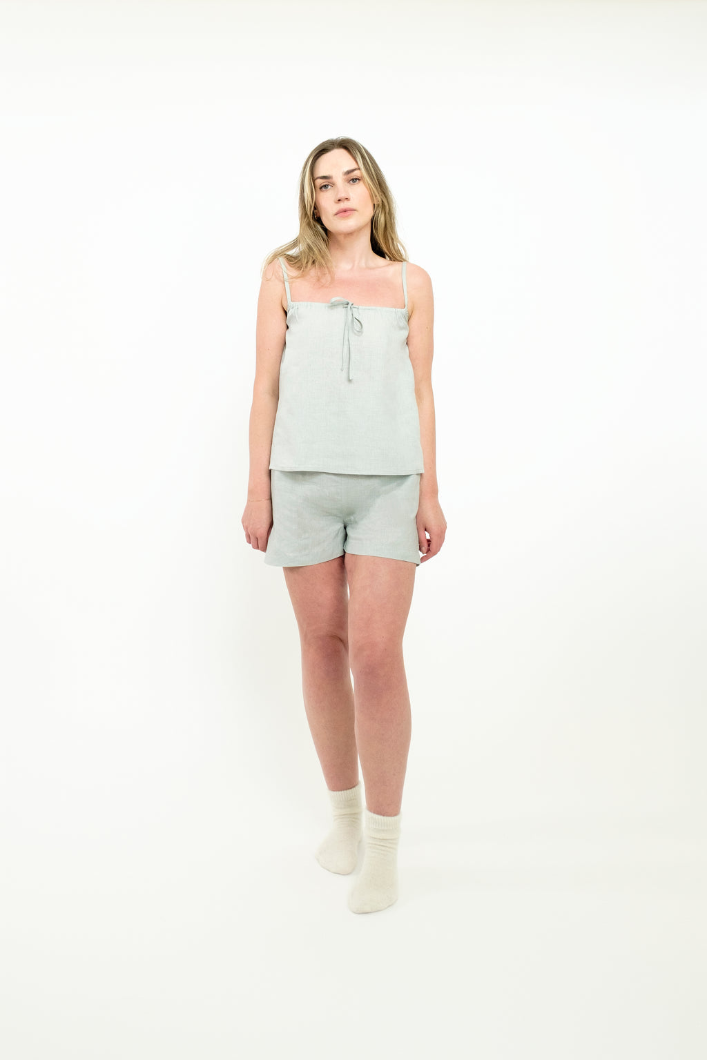 Luna shorts in Matcha