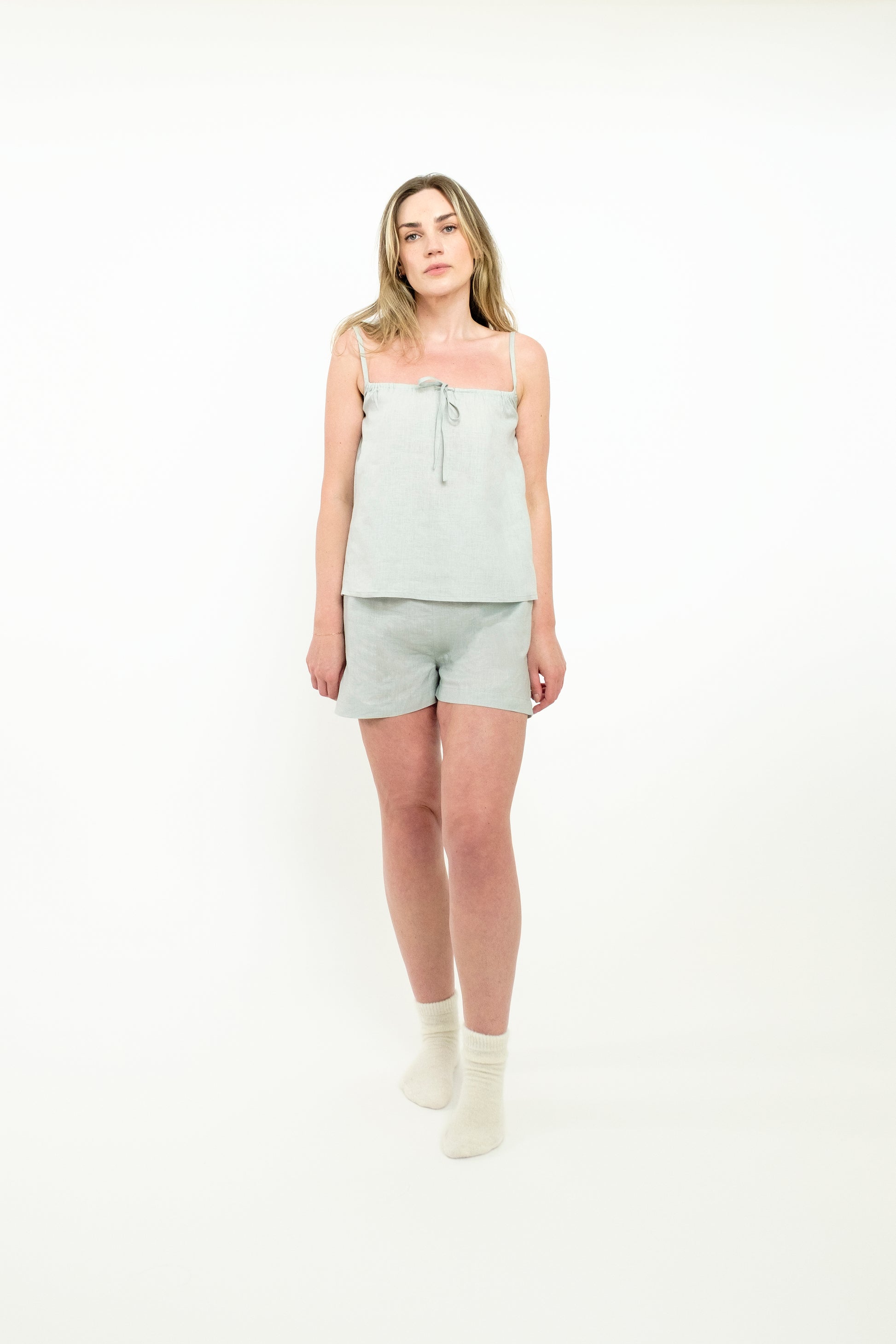 Luna shorts in Matcha