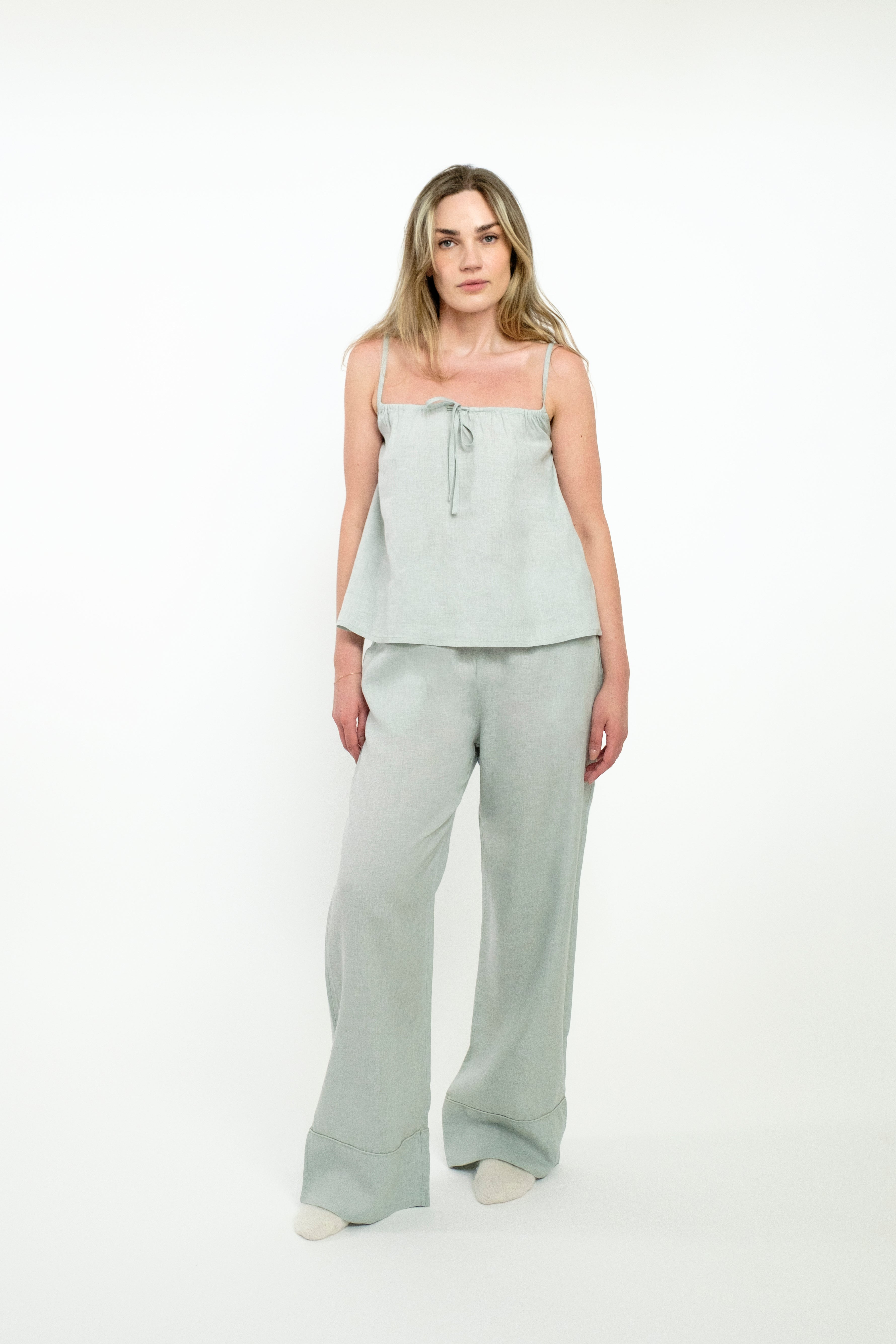 Scoop cami in Matcha