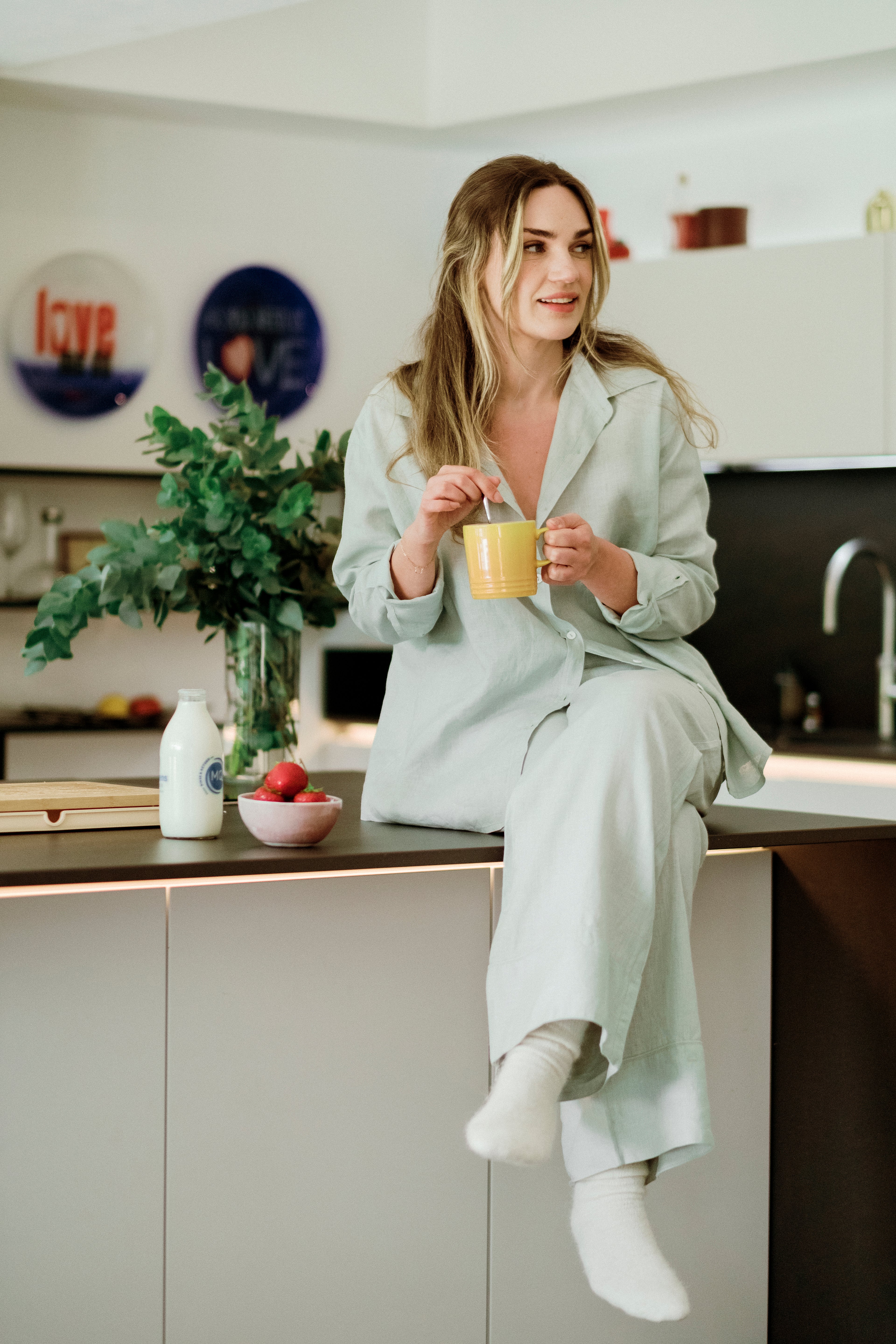 Dia trousers in Matcha