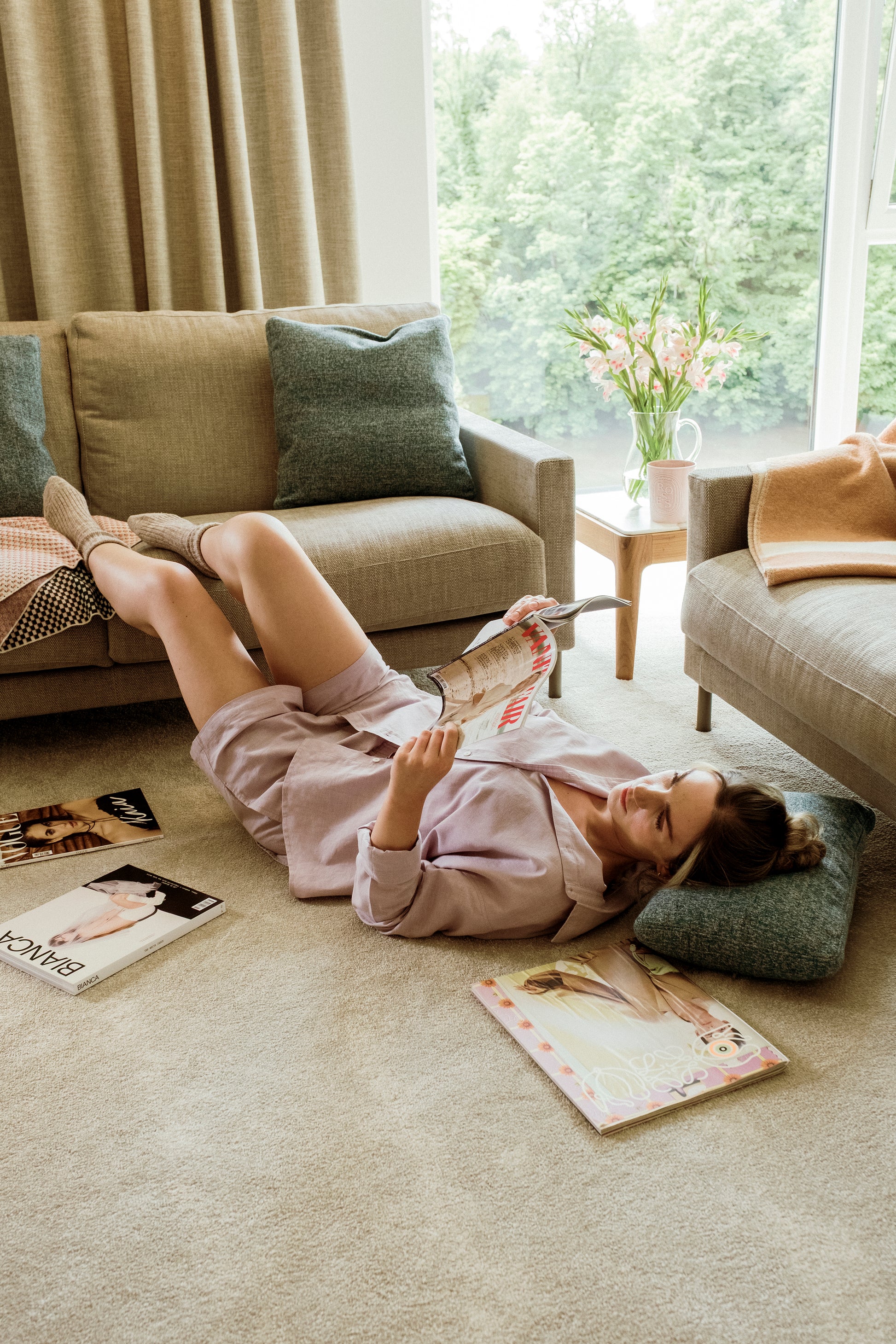 Luna shorts in Lavender